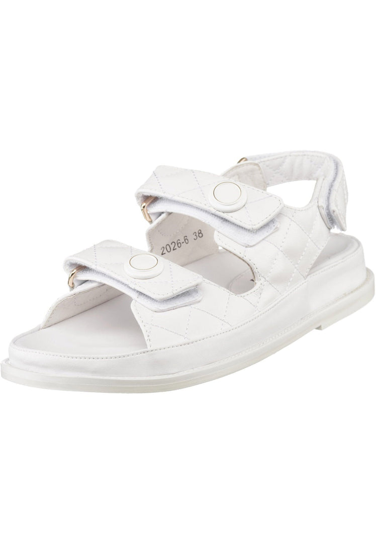 CloudWalk Quilted Sandals - White