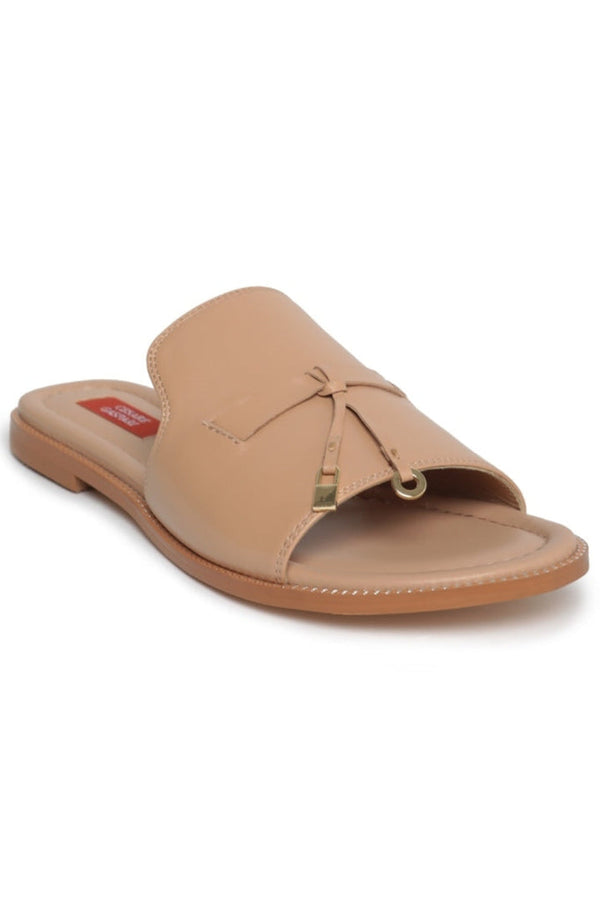 Tassel Stroll Mules - Beige