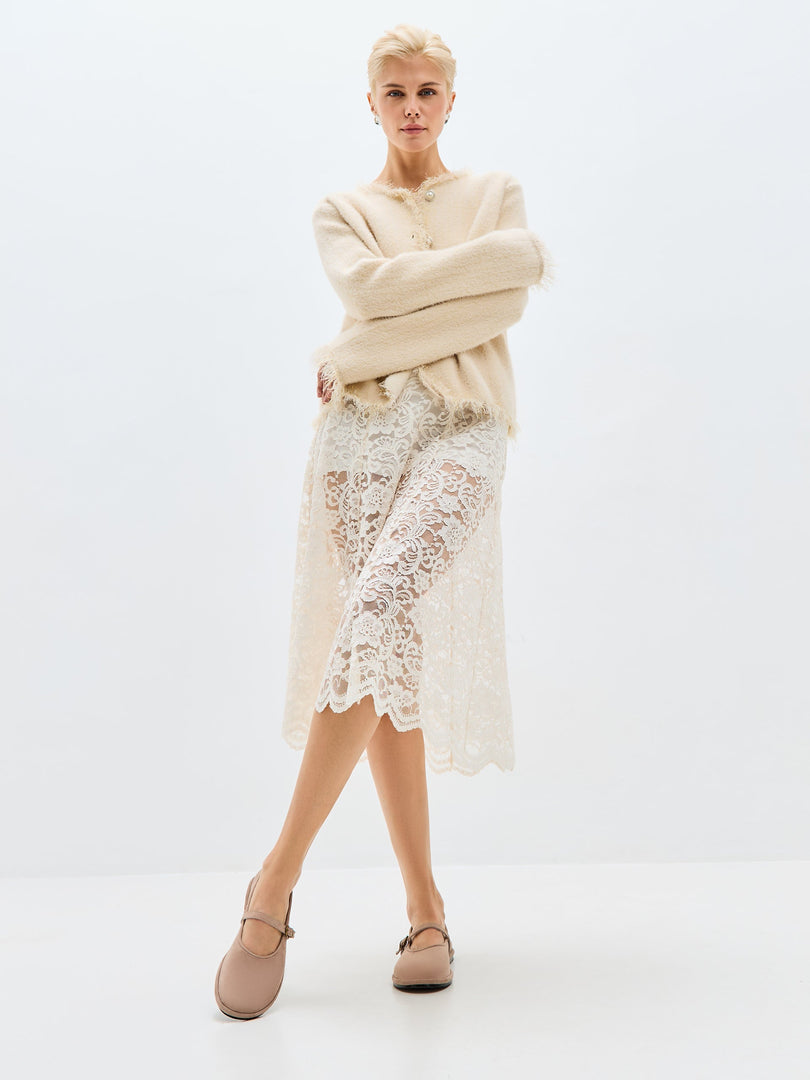 Minimalist Charm Flats - Beige Suede