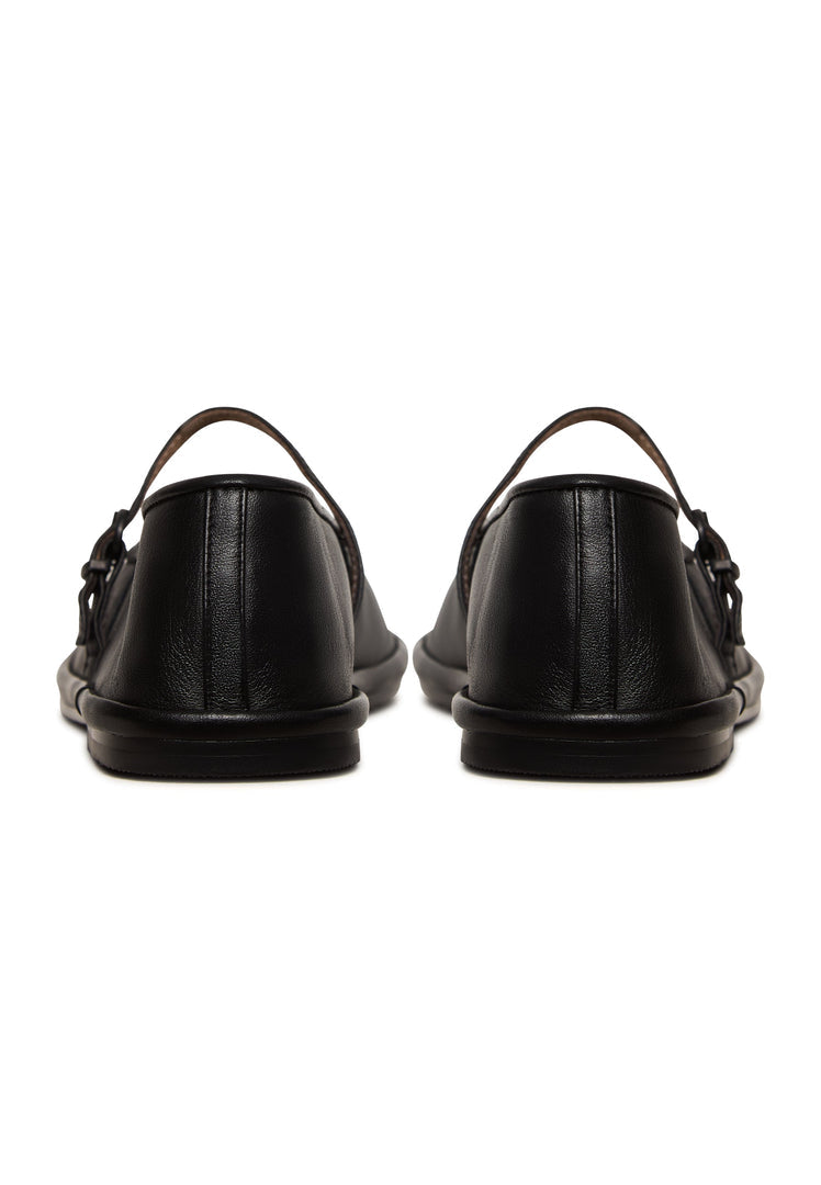 Minimalist Charm Flats - Black