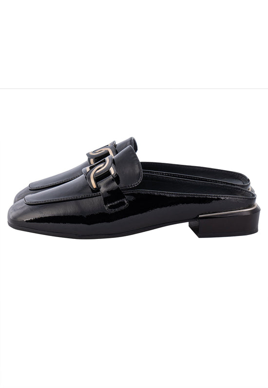 Mules à breloques brillantes - Noir