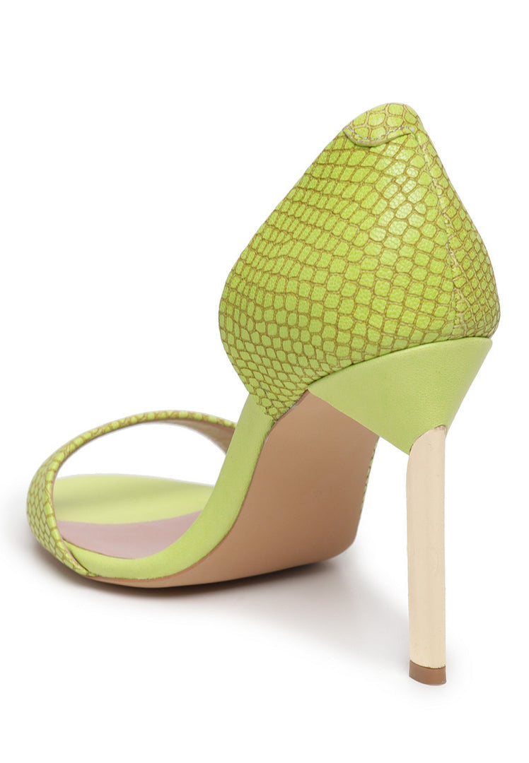 Glamour Absatz Stilettos - Neon Grün