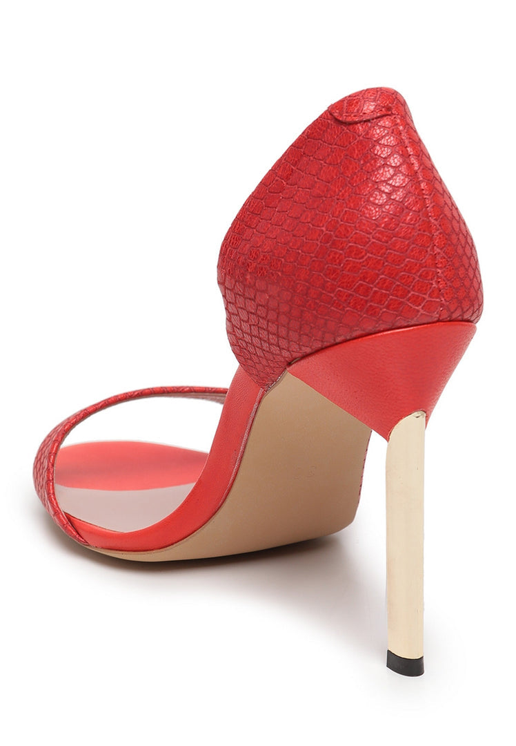 Glamour Heel Stilettos - Red
