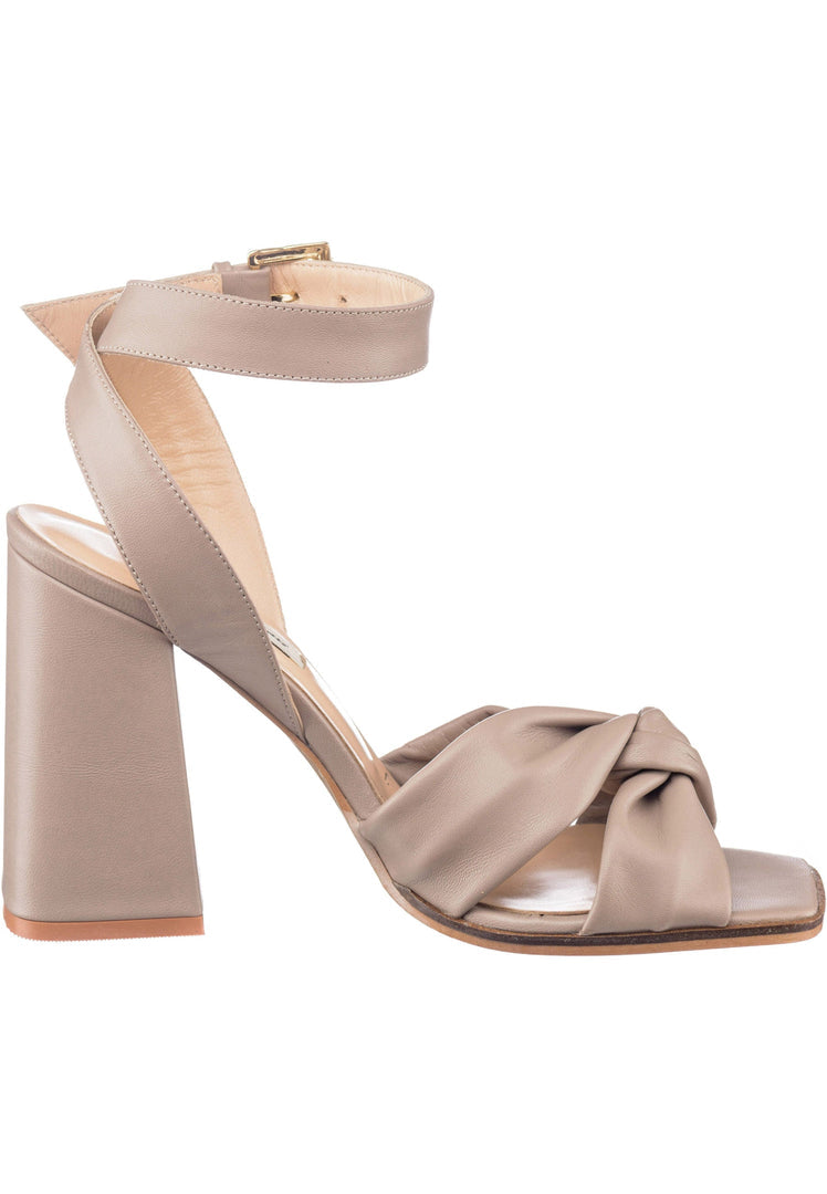 Twist Block Heel Sandals