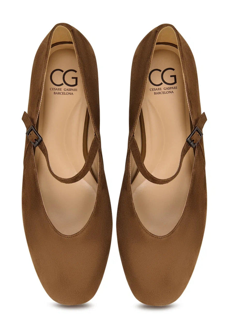 Elegant Suede Mary Janes