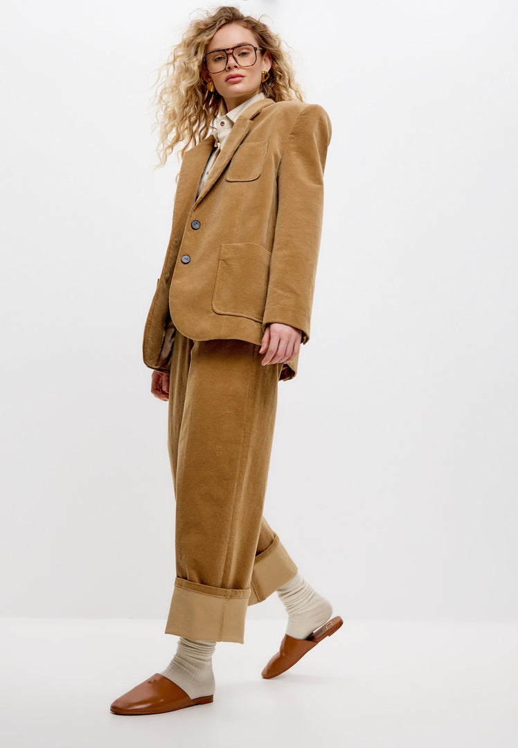 Minimalist Leather Mules - Brown