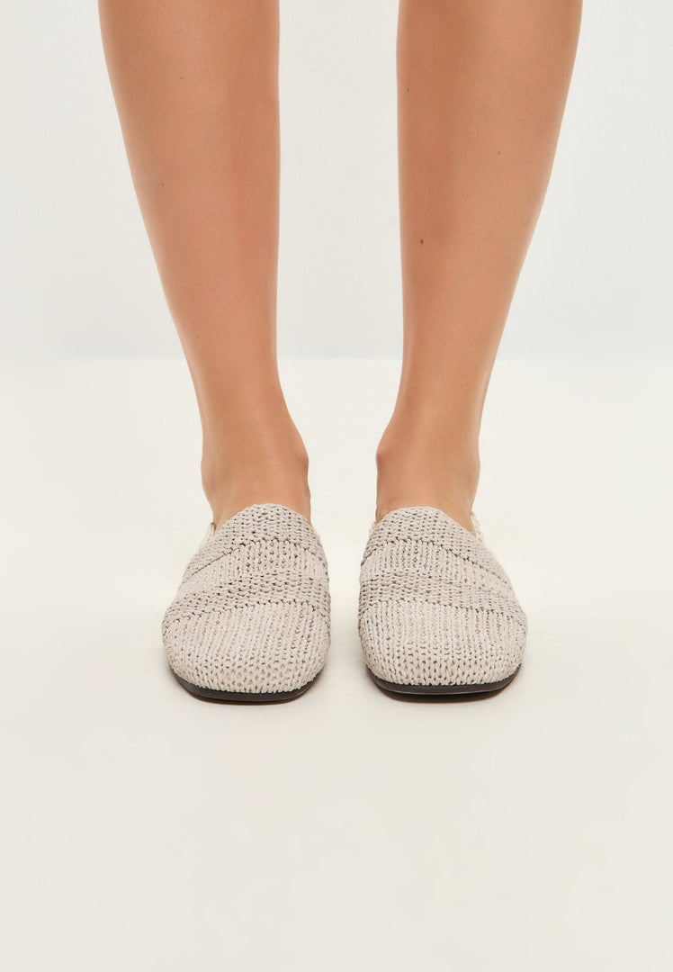 Knitted Slip-On Ballerinas