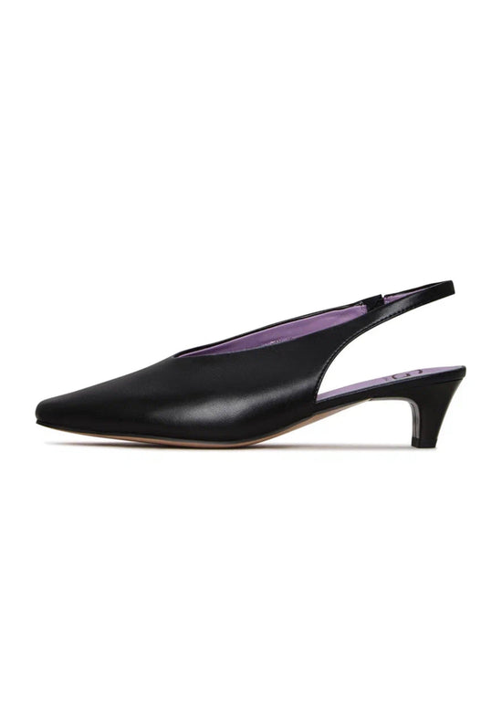 Talons aiguilles à bout carré - Noir