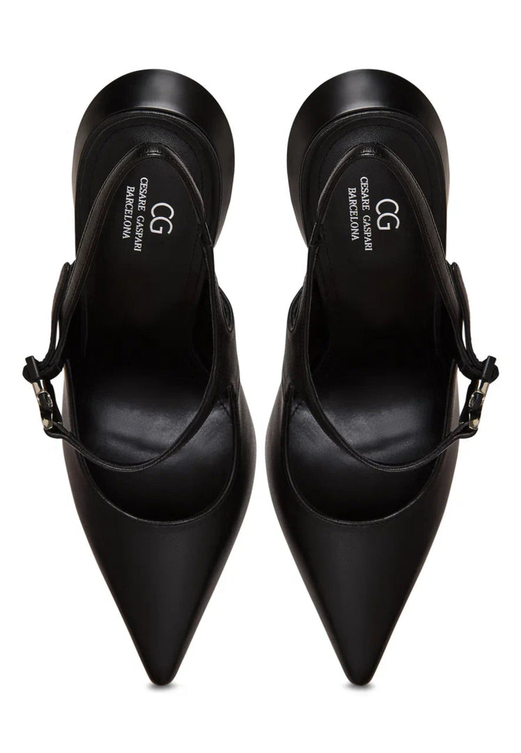 Pointed-Toe Slingback Heels