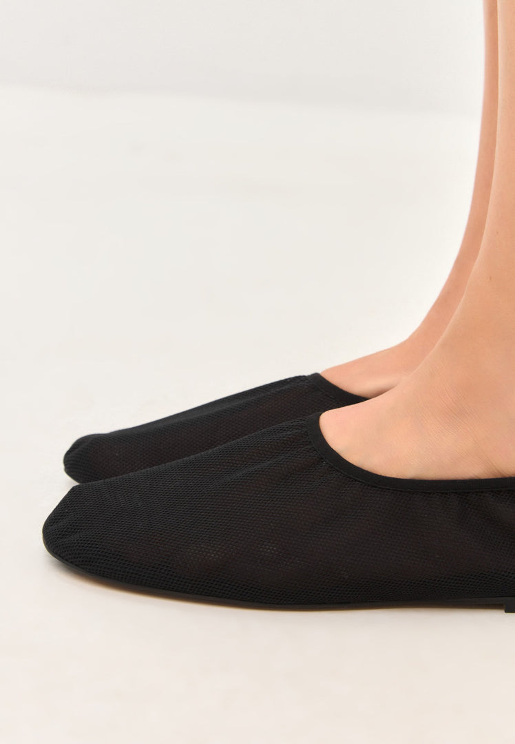Ballettschuhe aus Mesh - Schwarz