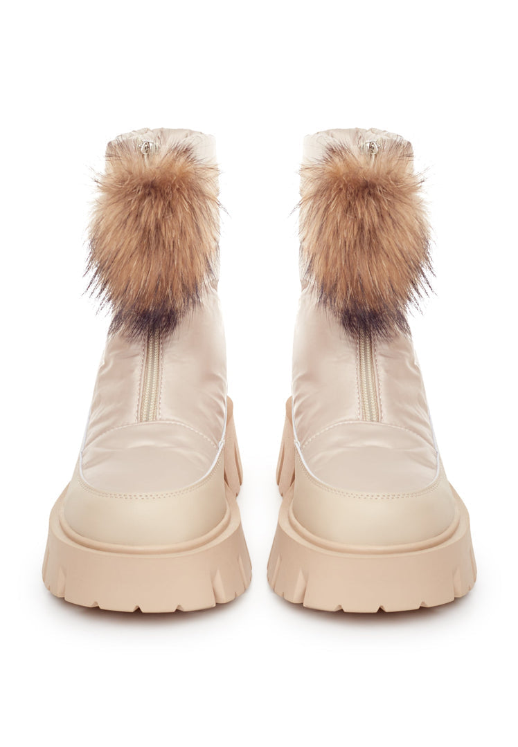 Fur Accent Winter Boots