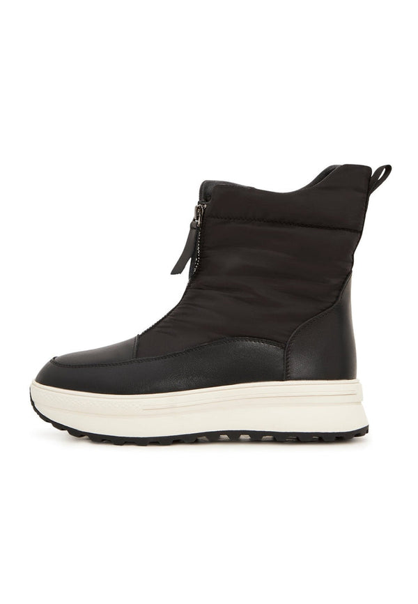 Winter Warm Platform Boots - Black