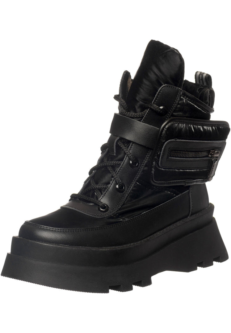 Bottes à lacets isolées pour l'hiver