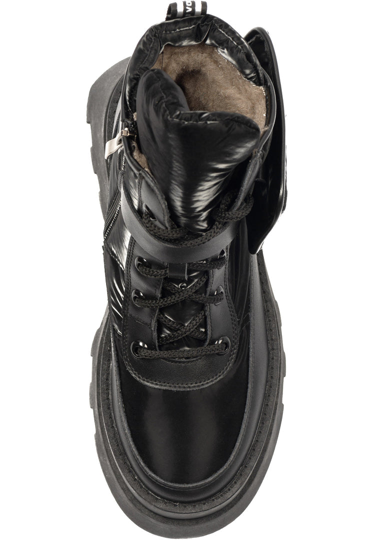 Bottes à lacets isolées pour l'hiver