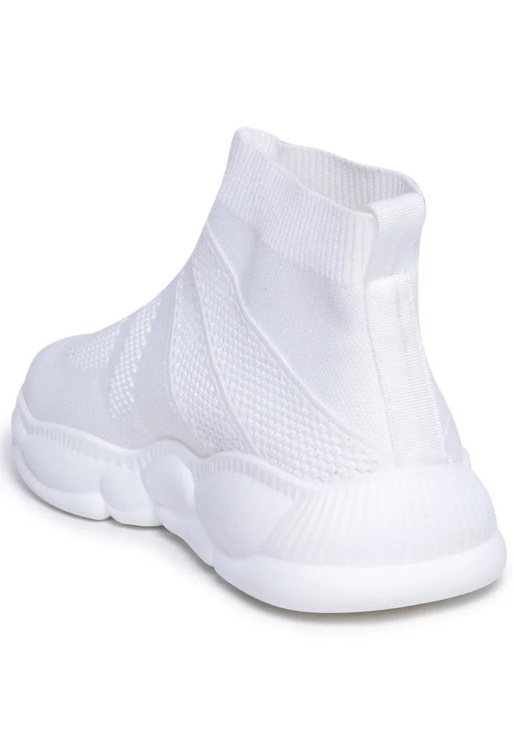 Baskets en tricot - Blanc