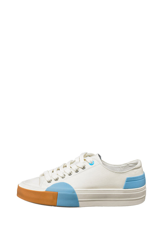 Sneakersy na platformie z wieloma panelami