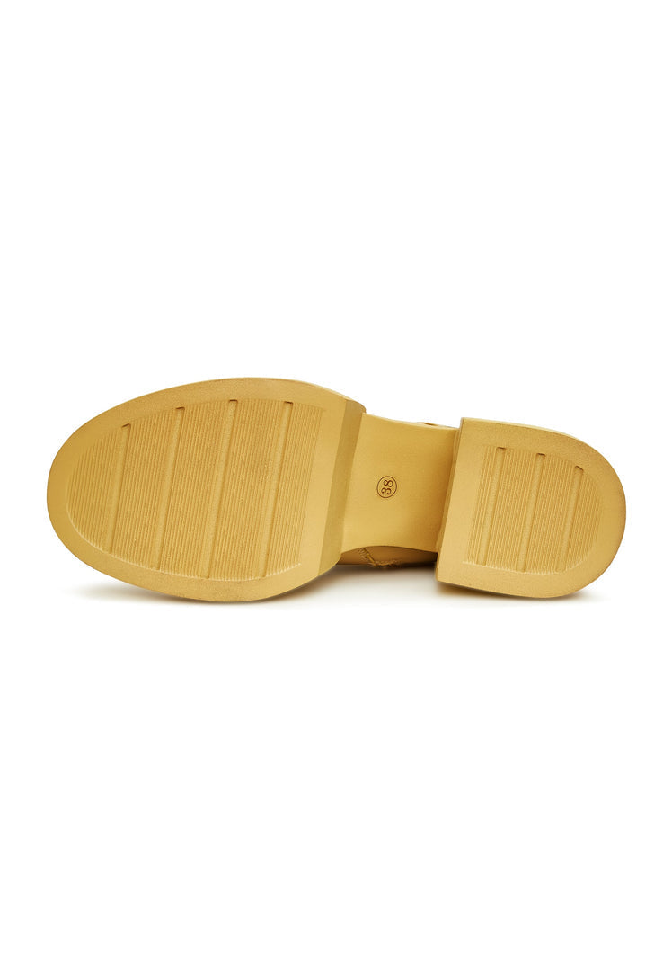 Chic Ankle Boots - Yellow