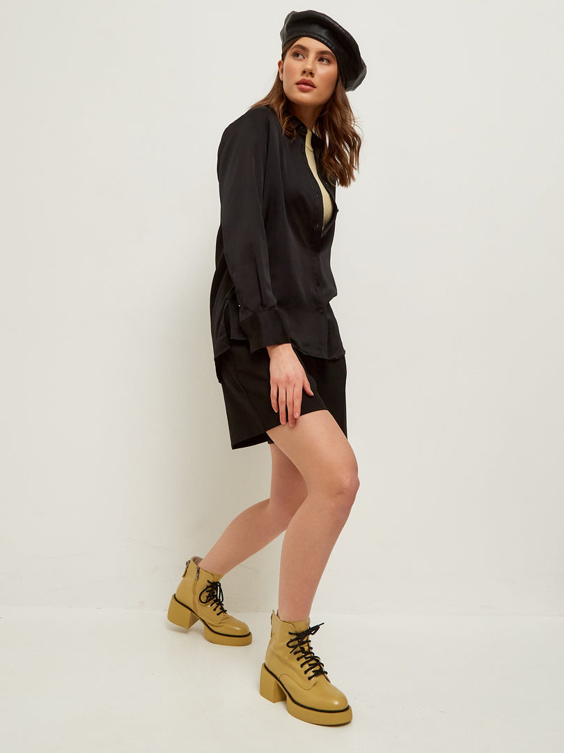 Chic Ankle Boots - Yellow