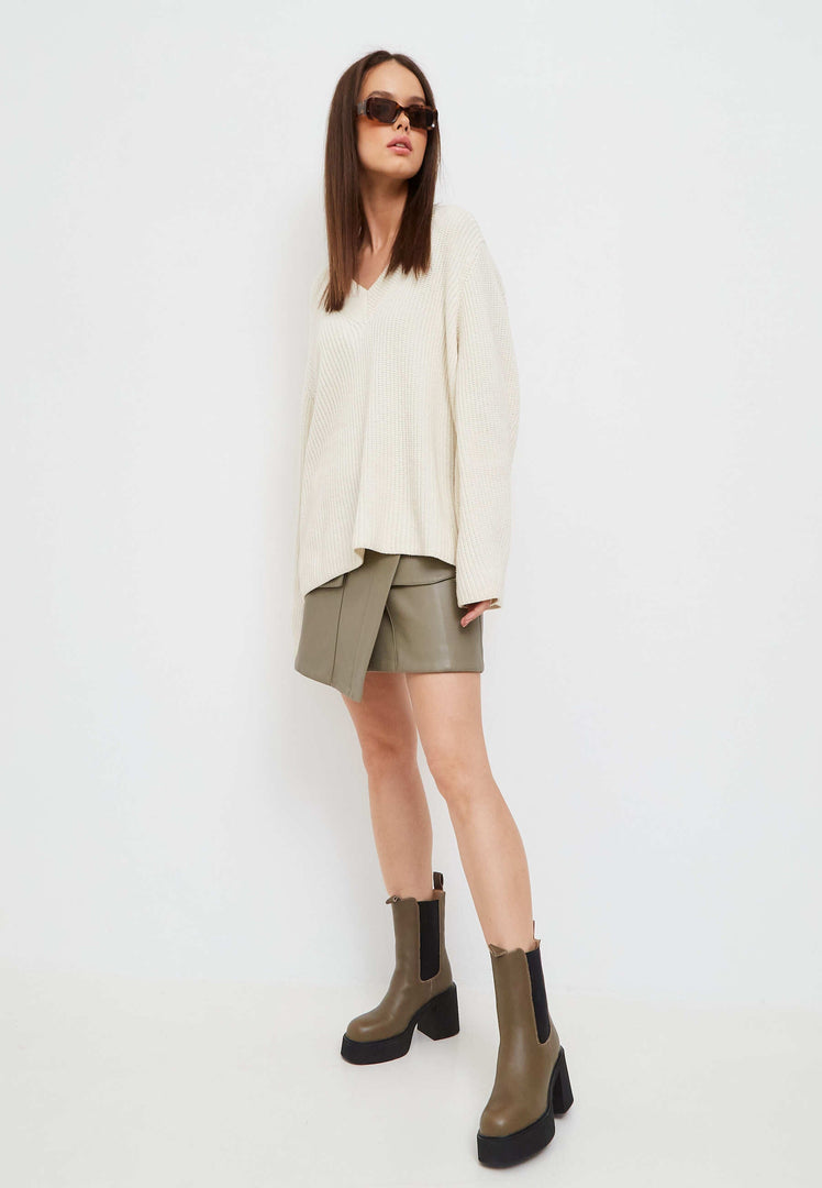 Platform Chelsea Ankle Boots - Brown