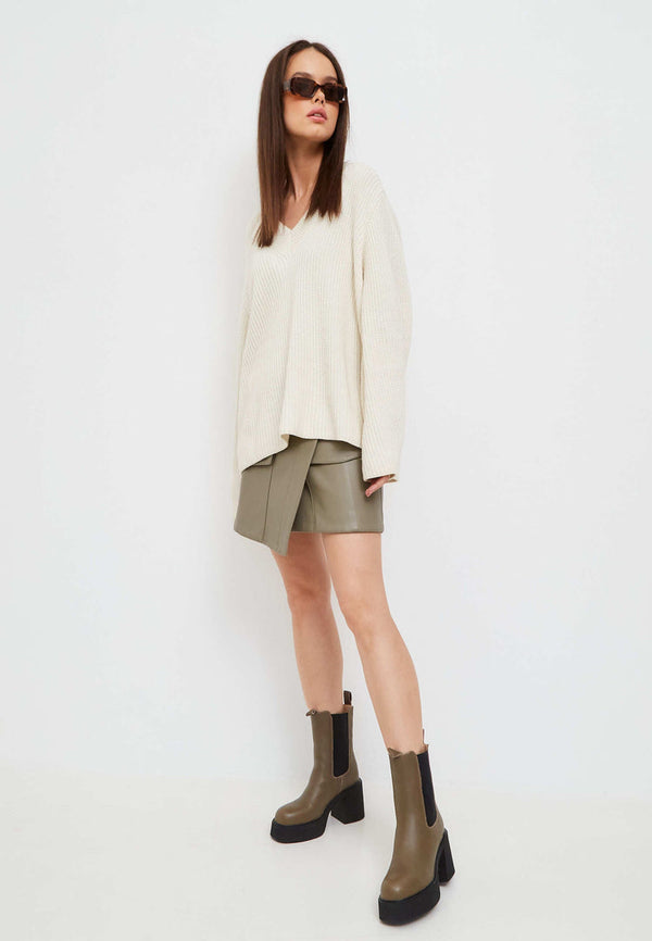 Platform Chelsea Ankle Boots - Brown