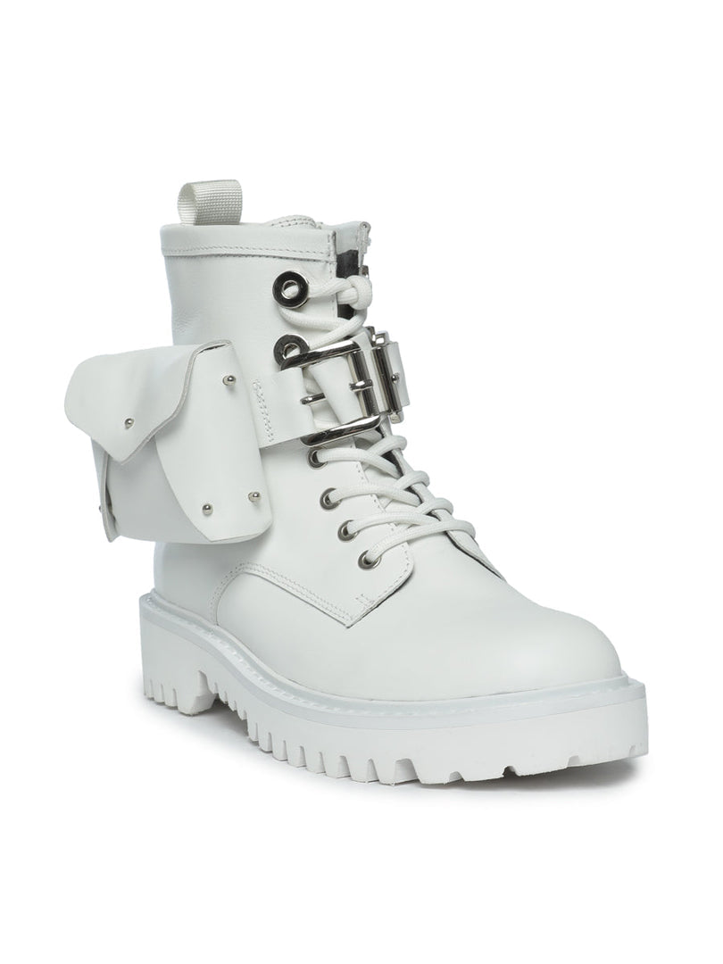Bottes de combat utilitaires - Blanc
