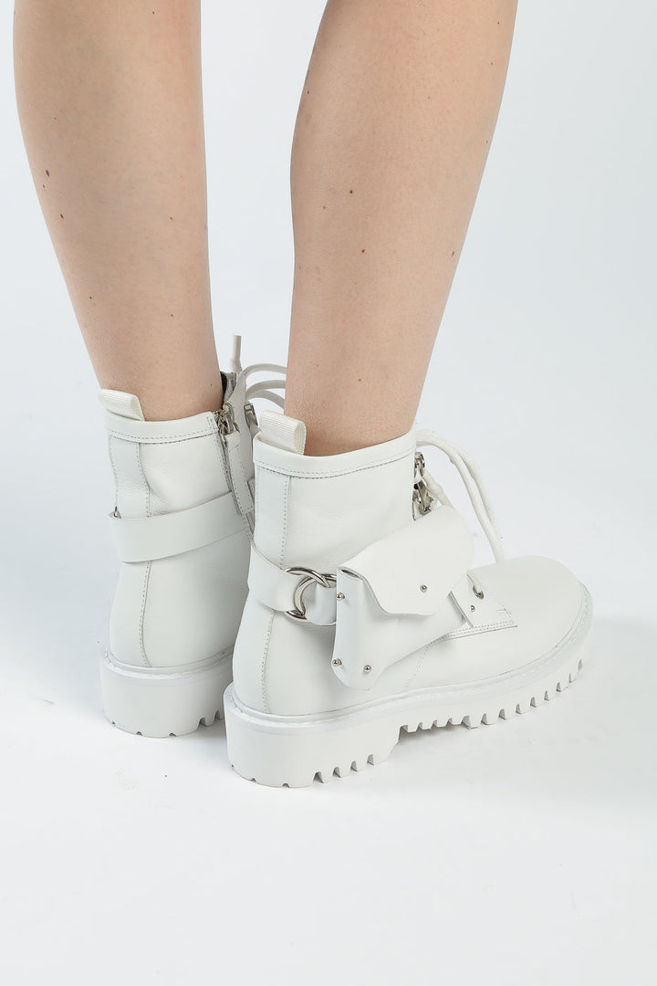 Bottes de combat utilitaires - Blanc