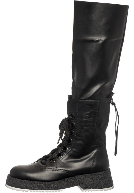 Over-the-Knee Schnürstiefel