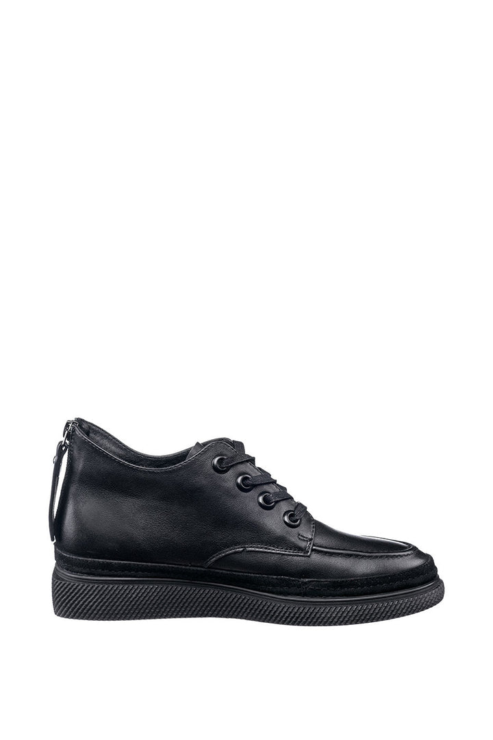Bottines à lacets en cuir à plateforme