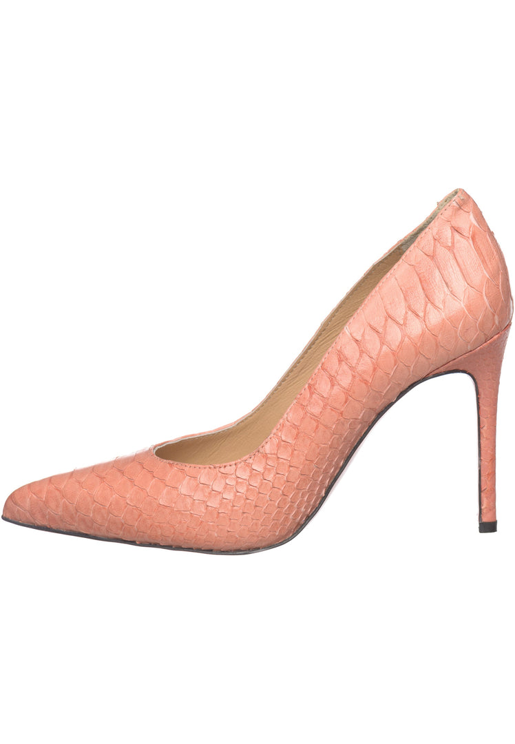 Stiletto-Pumps aus Schlangenleder