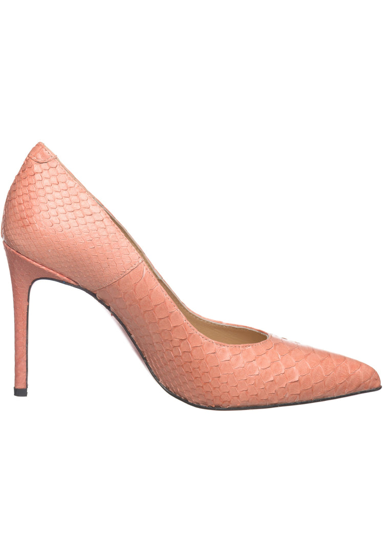 Stiletto-Pumps aus Schlangenleder