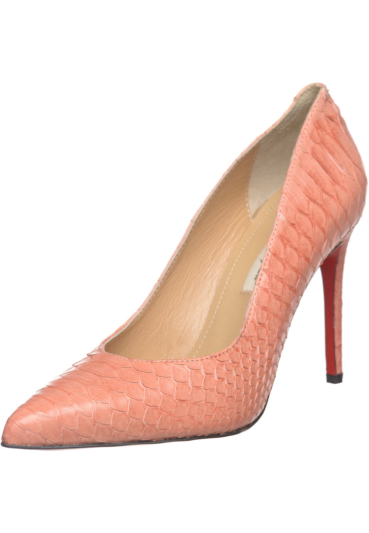 Stiletto-Pumps aus Schlangenleder
