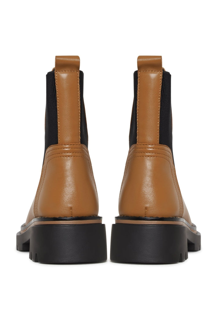 Klassische Plateau-Stiefeletten - Braun