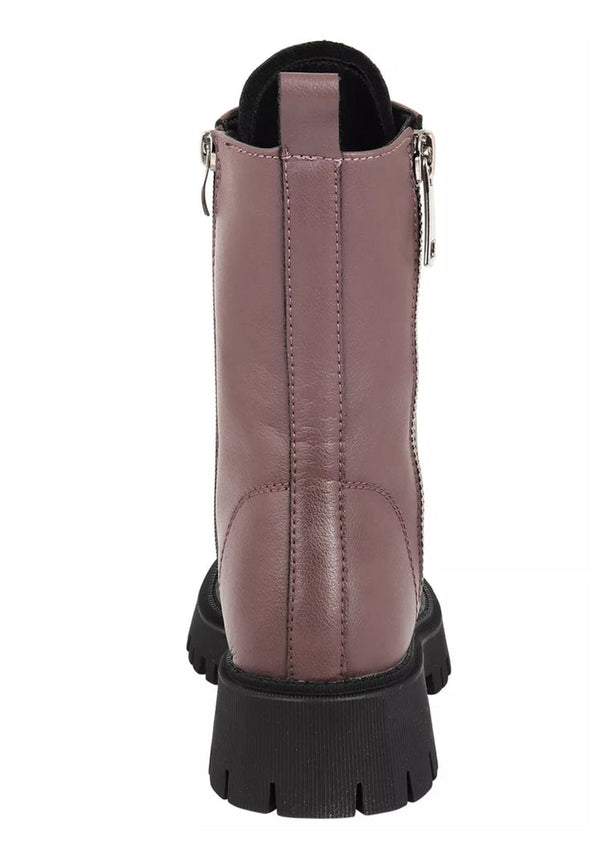 Klassieke leren plateaulaarzen