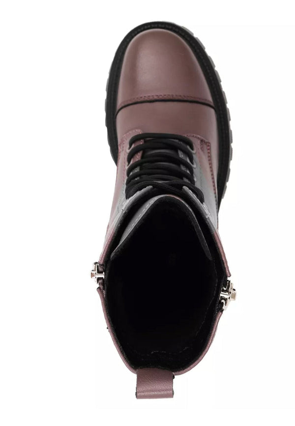 Klassieke leren plateaulaarzen