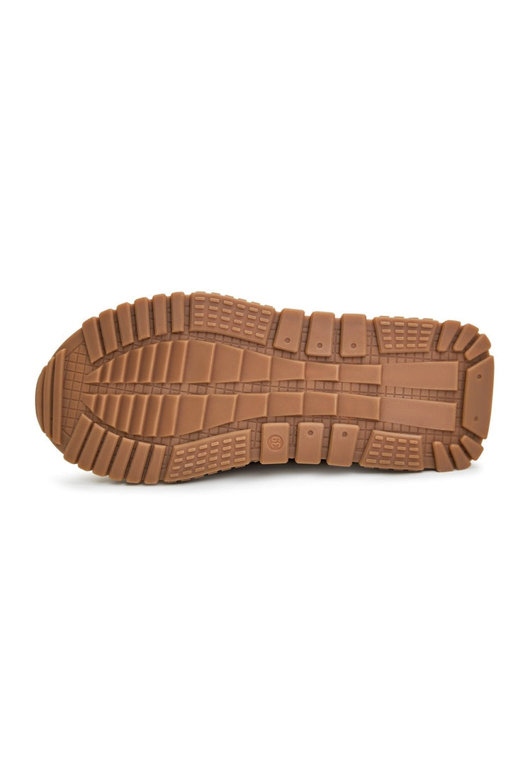 Platform Warm Sneakers - Beige