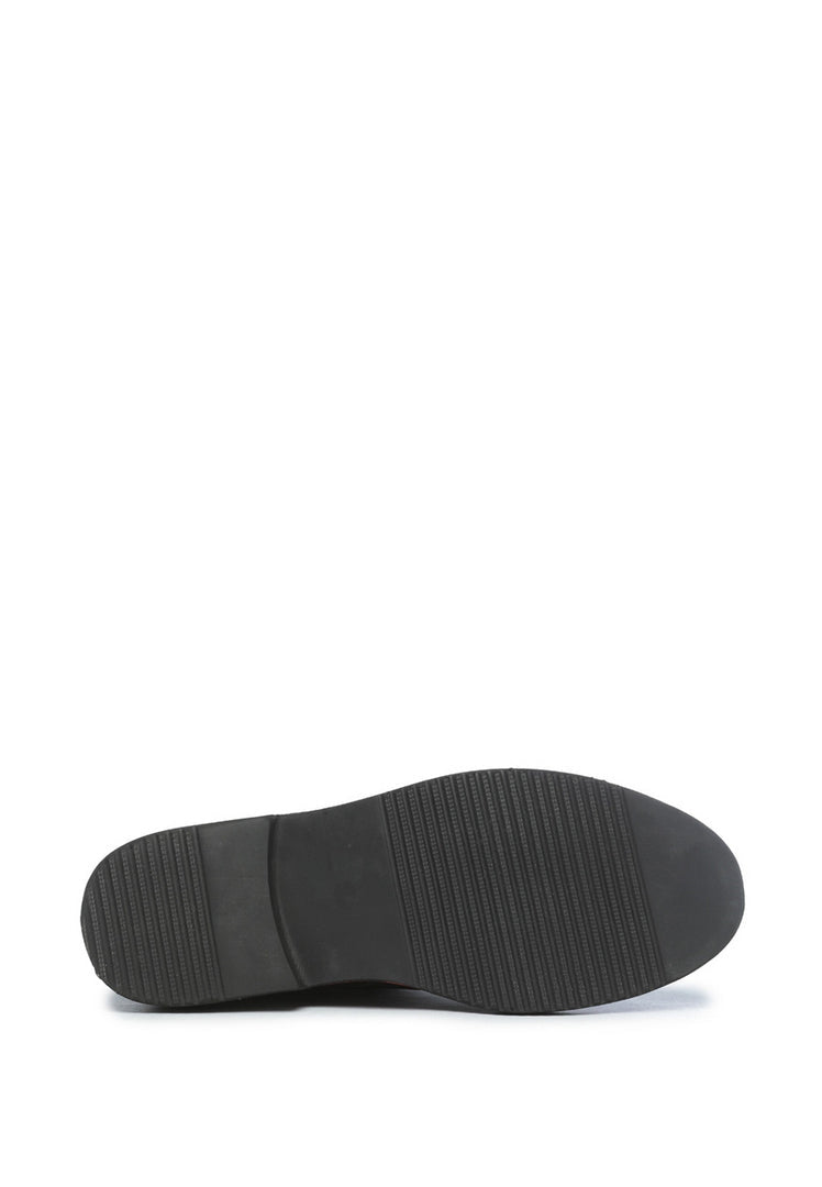Elastische Ankle Boots mit Reißverschluss - Schwarzes Wildleder