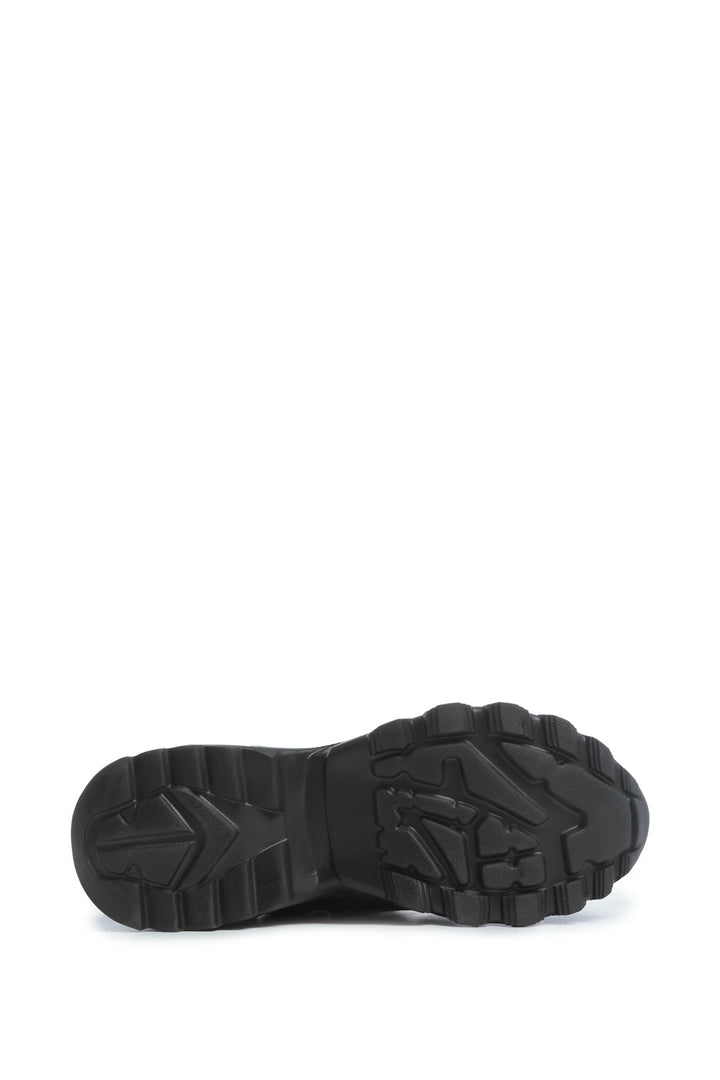 Baskets chunky doublées de fausse fourrure - Noir