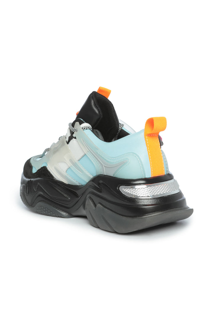 Pulse Transparent Chunky Sneakers - Bleu