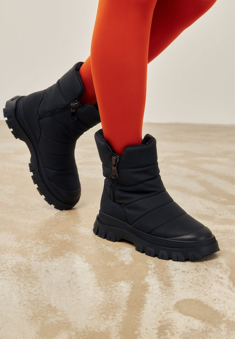 Plateau-Winterstiefel - Schwarz