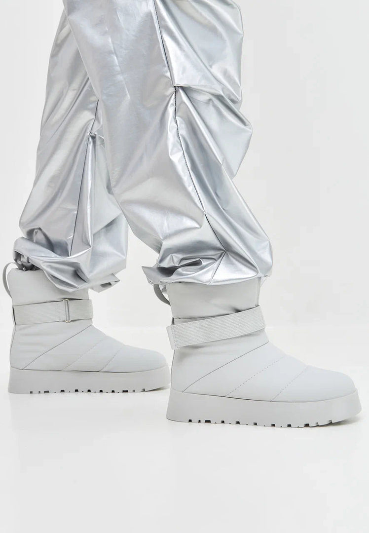 Urban Wool-Lined Winter Boots - Grey