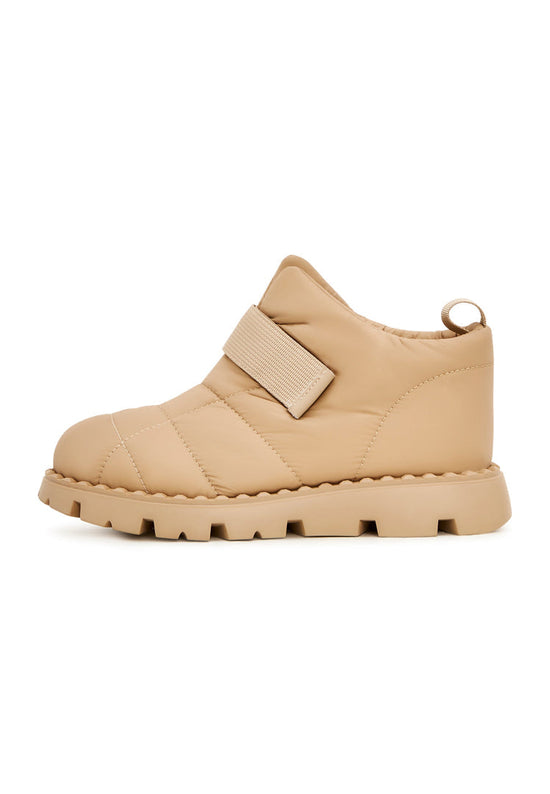 Ruskind uldforede vinterstøvler - Beige