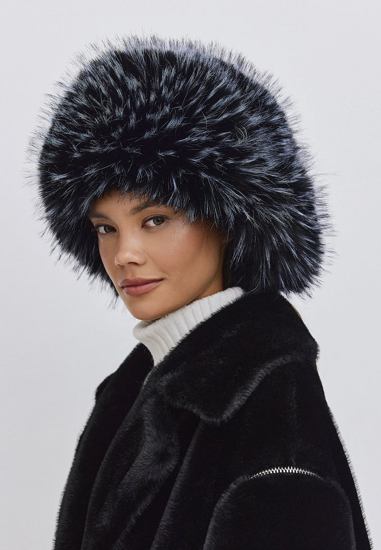 Faux Fur Hat Irina - Blue