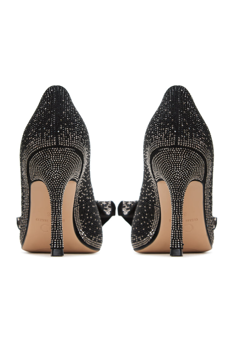 Bow-Tie Mary Jane Heels Annie - Black