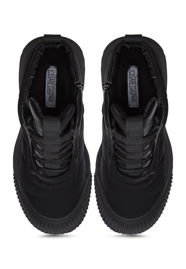 Botas gruesas con cordones Mirai - Negro