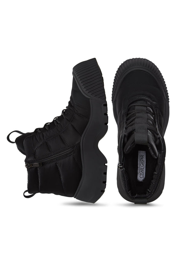 Botas gruesas con cordones Mirai - Negro