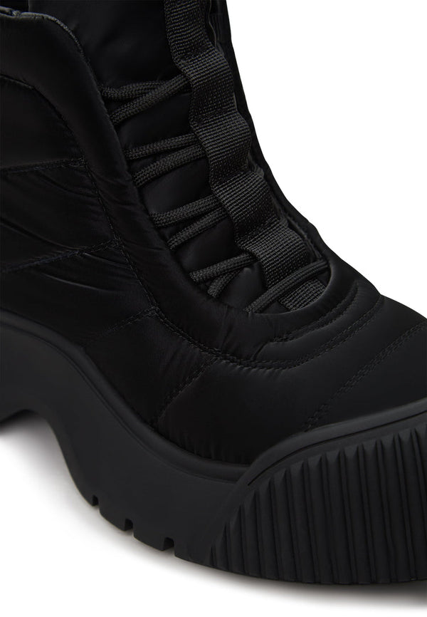 Botas gruesas con cordones Mirai - Negro