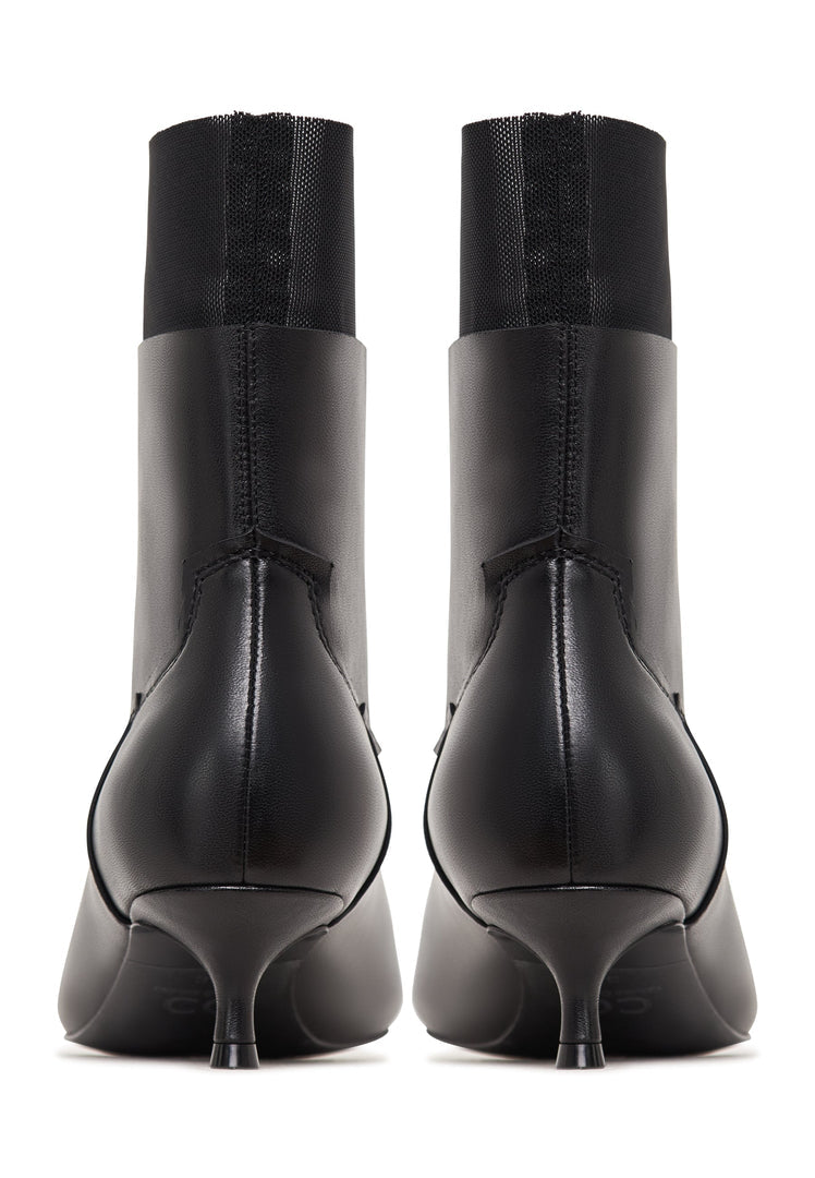 Ankle Boots with Kitten Heel Rhodopis - Black