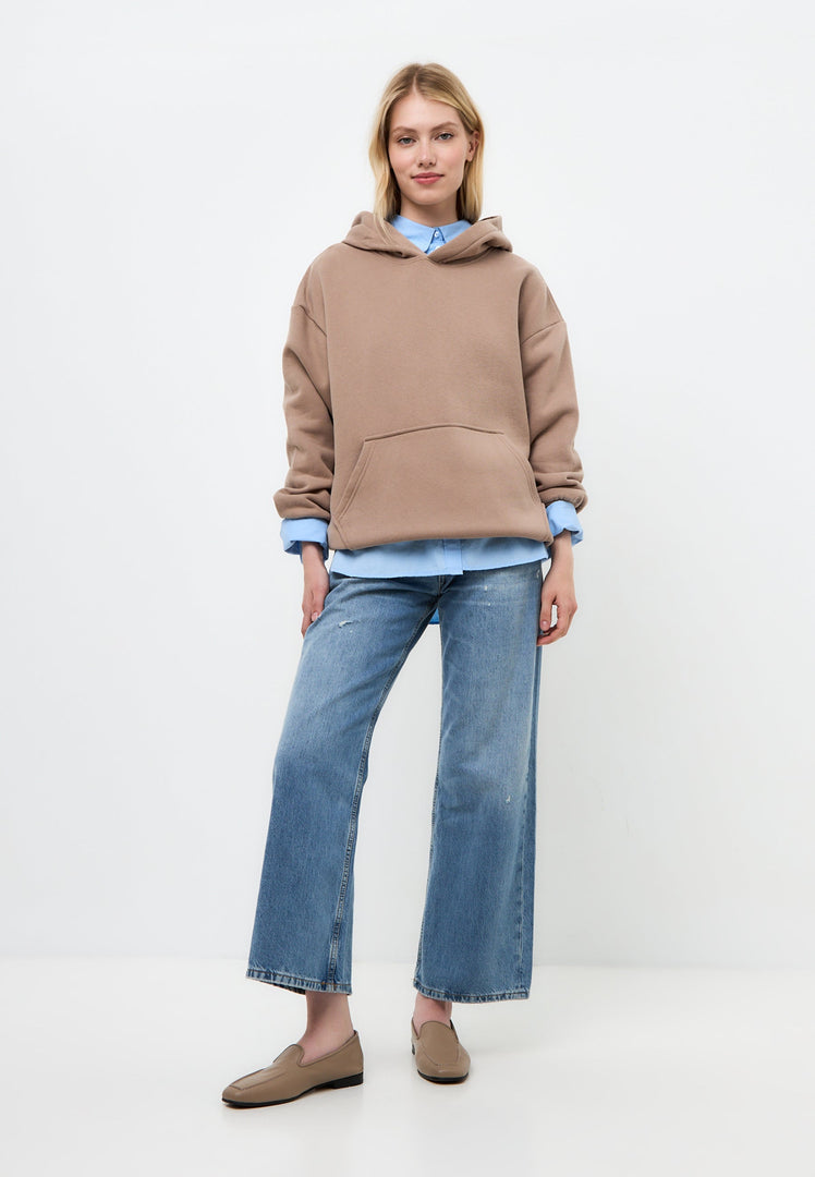 Leather Luxe Slip-Ons - Beige