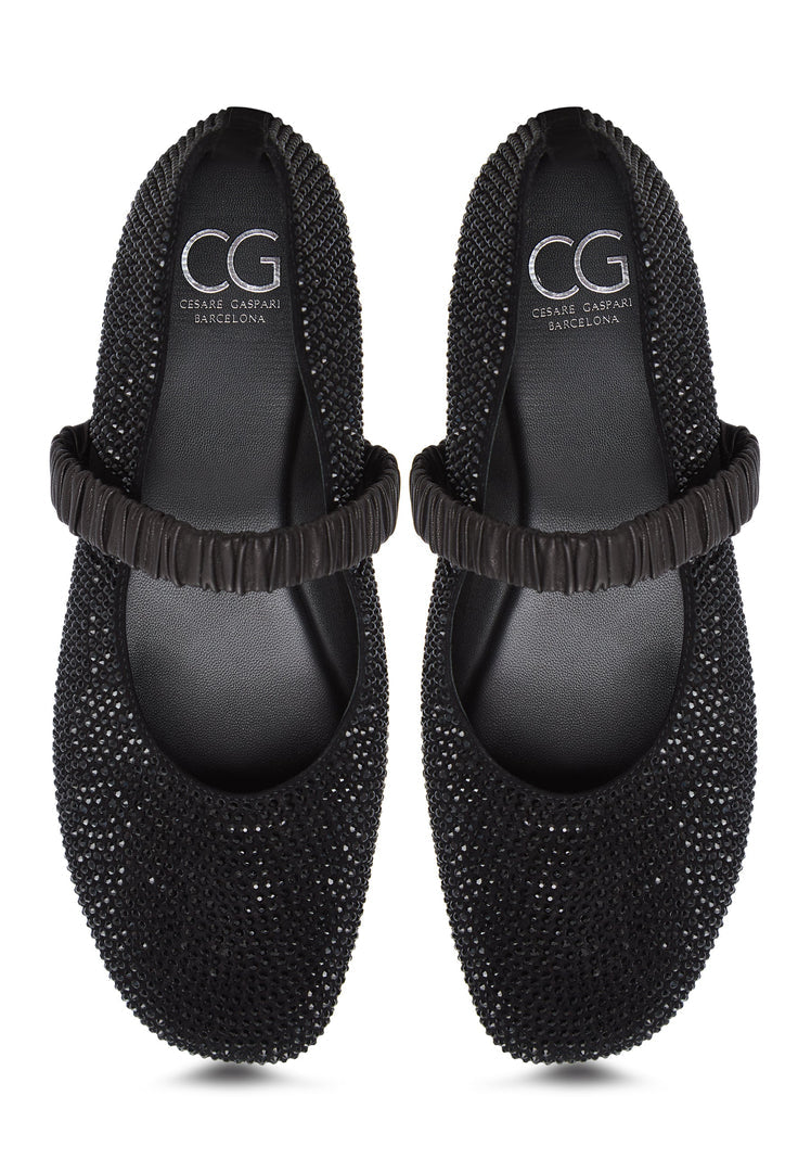 Embellished Flats Sophia - Black