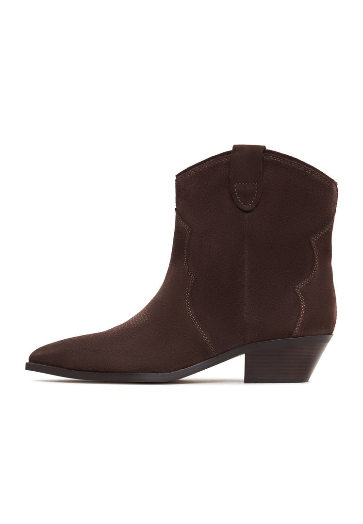 Cowboystiefel Hazel mit niedrigem Schaft - Braun